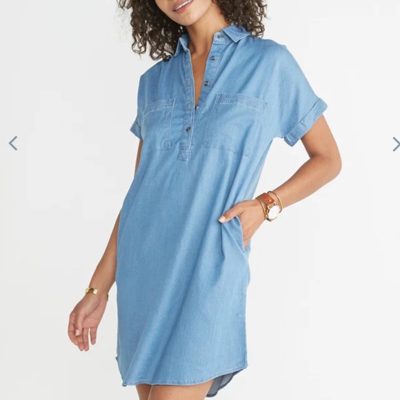 Marine Layer Daisy Chambray Tunic - Picture 2 of 15